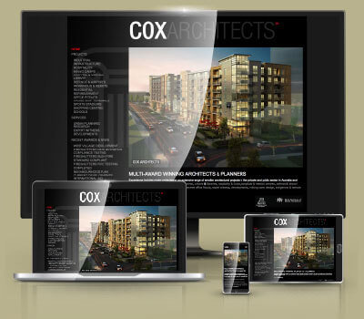 Cox Architects website design