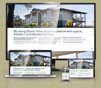 Hilltop House website design