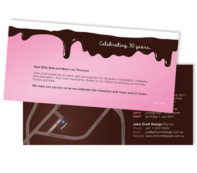 John Croft invitation design