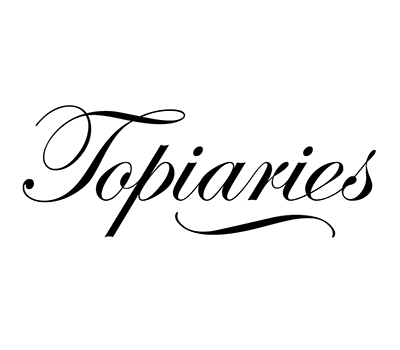 Topiaries logo typography